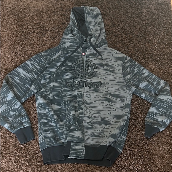 Element Other - Y2K Year 2000 Element Black and Gray Hoodie.